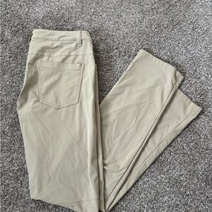 Lululemon ABC Pants Mens 31 Beige Khaki Warpstreme Stretch Slim Fit W31